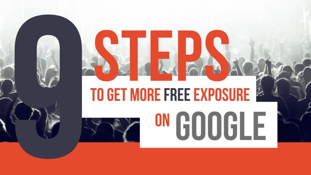 9 Steps to Get More Free Exposure on Google | Lead Magnet Cover